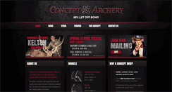Desktop Screenshot of conceptarchery.com